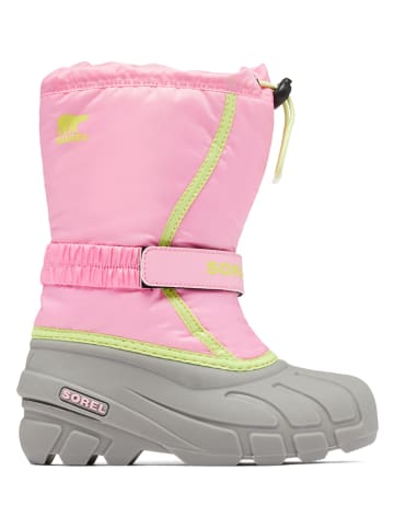 Sorel Winterlaarzen "Flurry" lichtroze/grijs