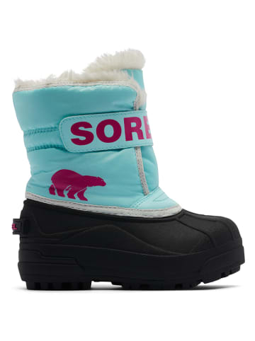Sorel Winterstiefel "Snow Commander" in Türkis/ Schwarz