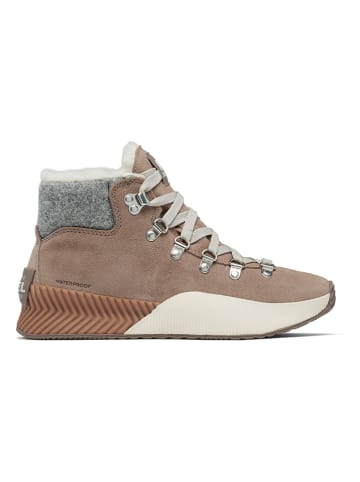 Sorel Skórzane botki zimowe "Out N About III" w kolorze jasnobrązowym