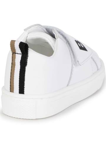 Hugo Boss Kids Leder-Sneakers in Weiß