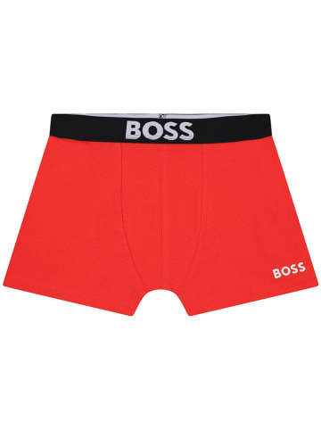 Hugo Boss Kids 2er-Set: Boxershorts in Schwarz/ Rot