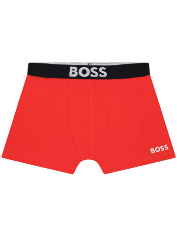 Hugo Boss Kids Bokserki (2 pary) w kolorze czerwonym i czarnym