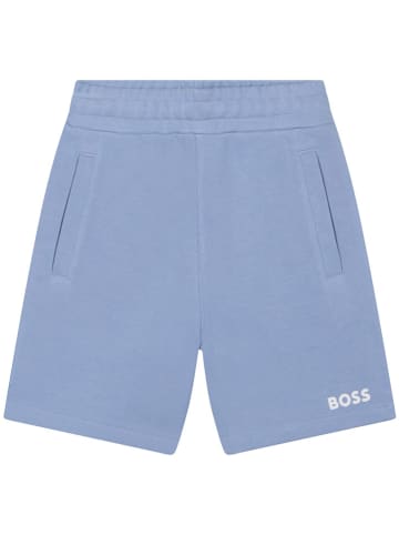 Hugo Boss Kids Szorty dresowe w kolorze błękitnym