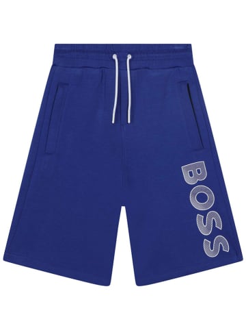 Hugo Boss Kids Szorty dresowe w kolorze niebieskim