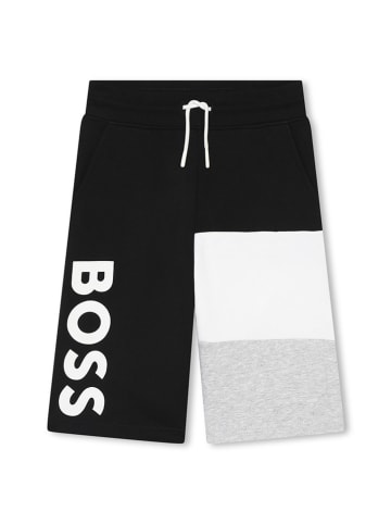 Hugo Boss Kids Szorty dresowe w kolorze czarno-szaro-białym