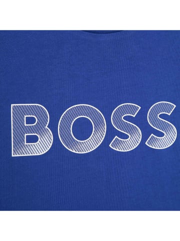 Hugo Boss Kids Koszulka w kolorze niebieskim