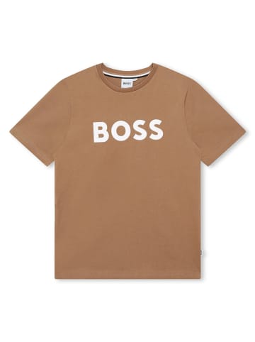 Hugo Boss Kids Shirt in Hellbraun