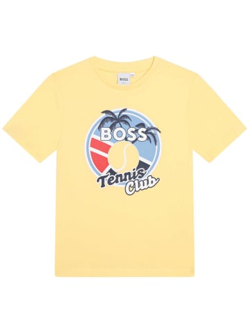 Hugo Boss Kids Koszulka w kolorze żółtym