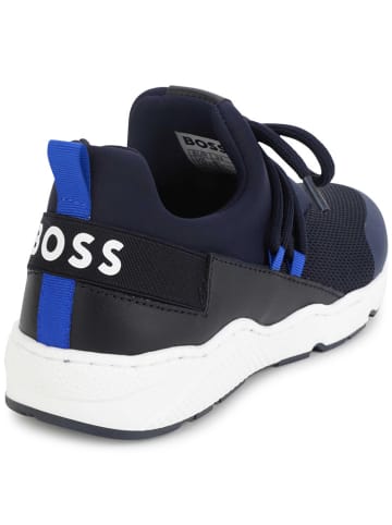 Hugo Boss Kids Sneakers in Dunkelblau/ Weiß
