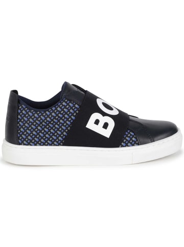 Hugo Boss Kids Sneakers zwart/blauw