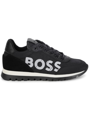 Hugo Boss Kids Sneakers in Schwarz/ Grau