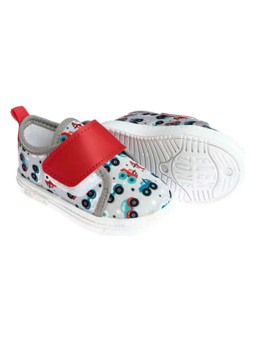 First Step Sneakers "Cars" in Grau/ Rot