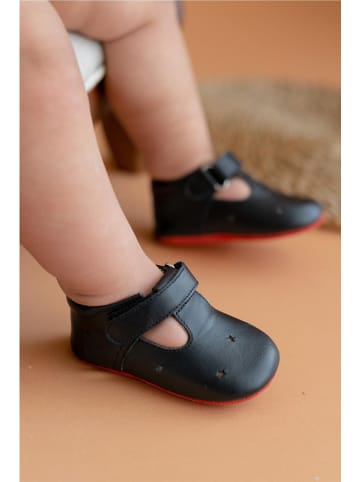 First Step Skórzane buty w kolorze czarnym do raczkowania