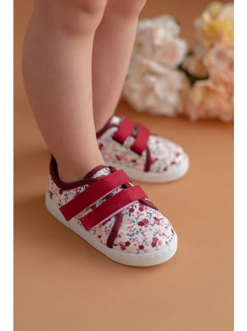First Step Sneakers rood/wit