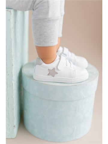 First Step Sneakersy "Star" w kolorze biało-szarym