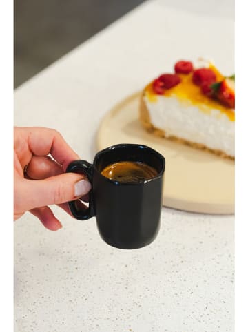 Vialli Design 2-delige set: espressokoppen "Fuori" zwart - 80 ml