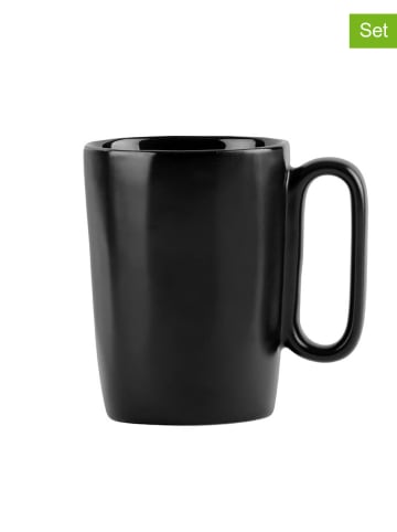 Vialli Design 2er-Set: Becher "Fuori" in Schwarz - 250 ml