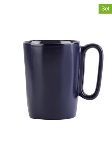 Vialli Design 2er-Set: Becher "Fuori" in Dunkelblau - 250 ml