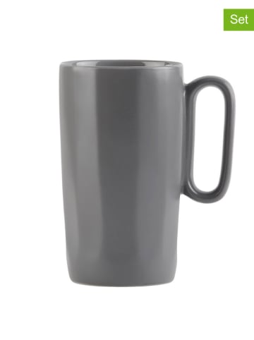 Vialli Design 2er-Set: Becher "Fuori" in Grau - 330 ml