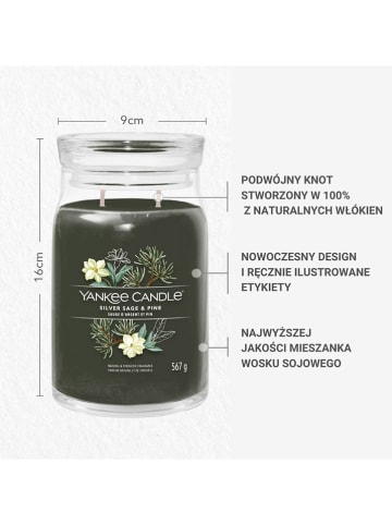 Yankee Candle Świeca zapachowa "Silver Sage & Pine" - 567 g