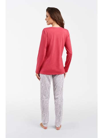 Italian Fashion by Guazzone Pyjama "Abella" in Pink/ Grau
