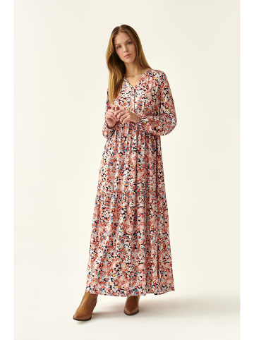 TATUUM Jurk oranje/crème/zwart