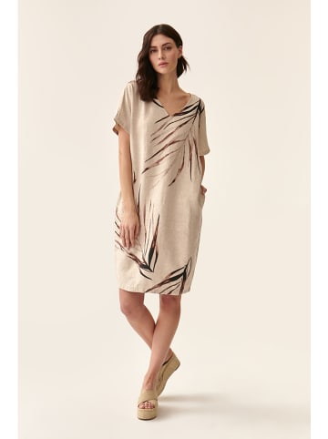 TATUUM Linnen jurk beige