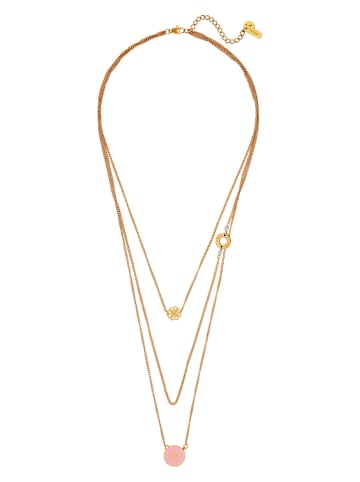 TATUUM Vergold. Halskette mit Edelsteine - (L)45 cm