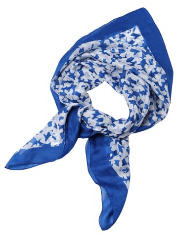 TATUUM Jedwabna chusta w kolorze biało-niebieskim - 90 x 90 cm