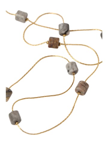 TATUUM Vergold. Halskette mit Edelsteine - (L)42 cm