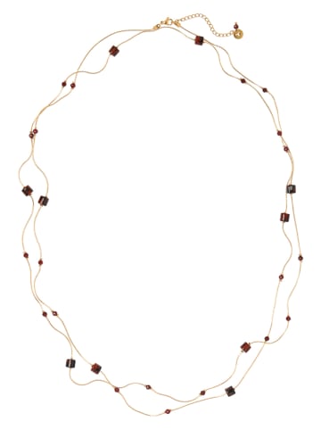 TATUUM Vergold. Halskette mit Edelsteine - (L)42 cm