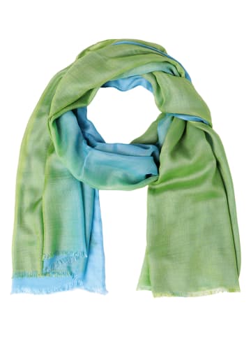 TATUUM Sjaal groen/lichtblauw - (L)180 x (B)100 cm
