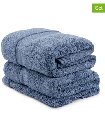 Elizabed 3-delige handdoekenset blauw