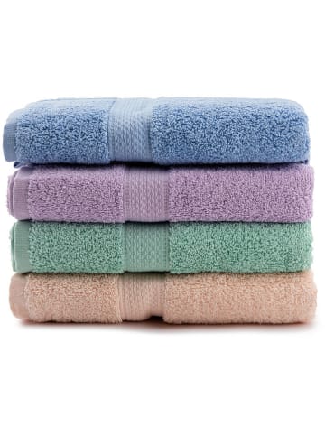 Elizabed 4-delige set: handdoeken meerkleurig