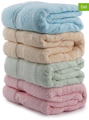 Elizabed Ręczniki prysznicowe (4 szt.) w różnych kolorach