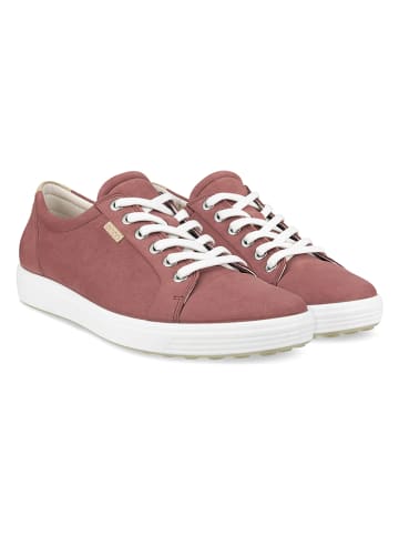 Ecco Leder-Sneakers in Pink