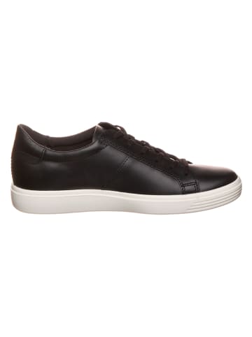 Ecco Leder-Sneakers in Schwarz