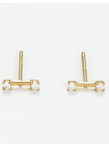 L instant d Or Gold-Ohrstecker "Brigitte" mit Edelsteinen