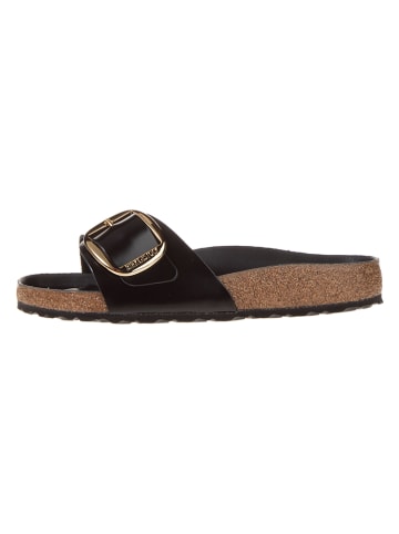 Birkenstock Skórzane klapki "Madrid" w kolorze czarnym