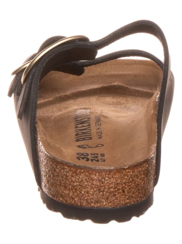 Birkenstock Skórzane klapki "Arizona Big Buckle" w kolorze czarnym
