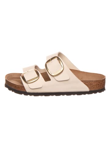 Birkenstock Leder-Pantoletten "Arizona" in Creme