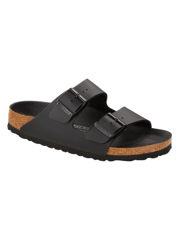 Birkenstock Pantoletten "Arizona" in Schwarz - Weite S