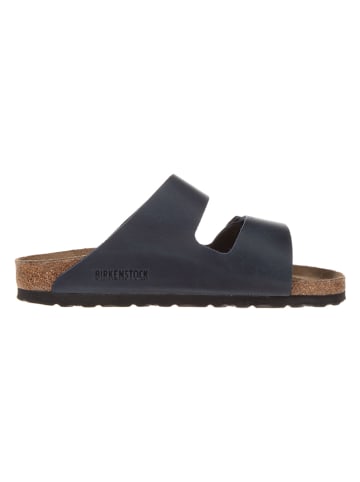 Birkenstock Leder-Pantoletten "Arizona" in Dunkelblau