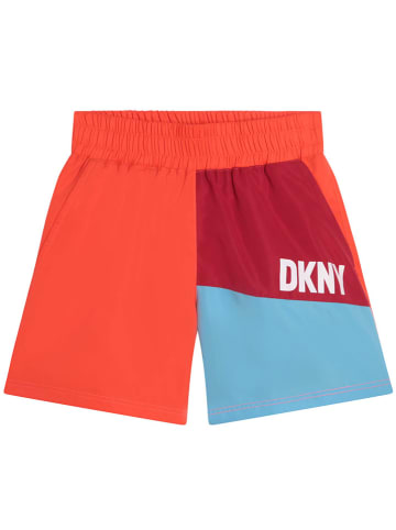 DKNY Szorty kąpielowe w kolorze jaskrawopomarańczowym