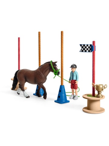 Schleich 26-częściowy zestaw "Pony agility race" do zabawy - 3+