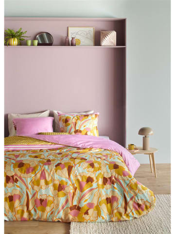 Oilily Satijnen beddengoedset "Carnation Clash" geel