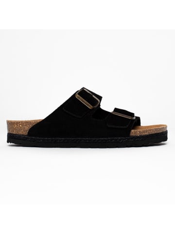 Sunbay Leren slippers "Turmero" zwart