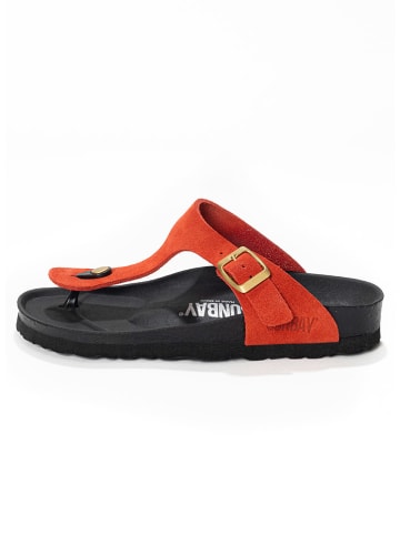 Sunbay Leder-Zehentrenner "Camelia" in Rot