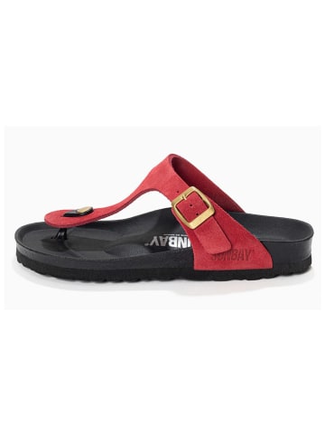 Sunbay Leder-Zehentrenner "Camelia" in Rot