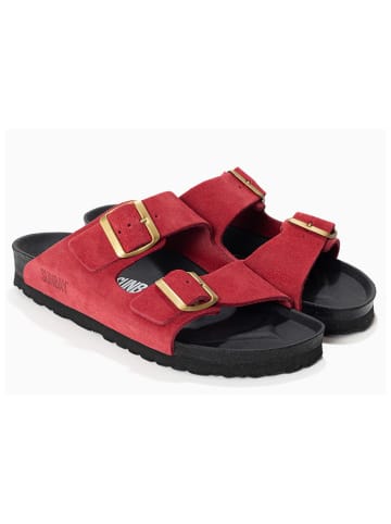Sunbay Leren slippers rood